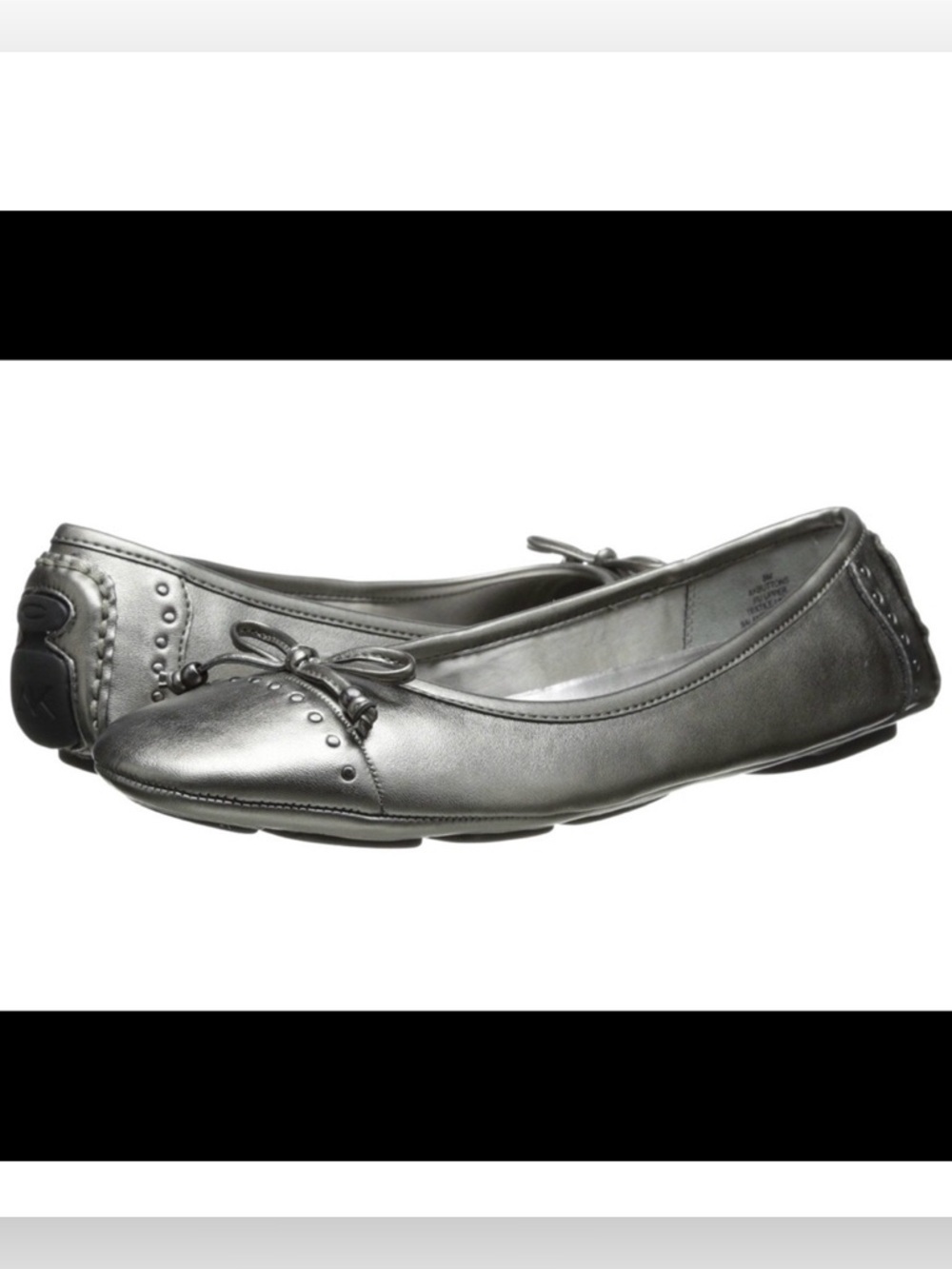 Anne Klein Metallic Bow Women’s Ballet Flats Size 5 NIB